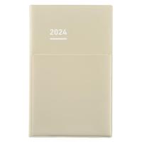 コクヨ 2024年4月始まり ジブン手帳ビズBiz ミニ mini マットカバー B6スリム spring ライトベージュ ニーJBM1LS-244 | 文具マルシェ