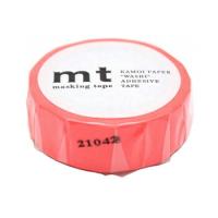 カモ井加工紙 マスキングテープ mt 1P ベーシックシリーズ 15mm×7m ショッキングレッド MT01P210R | 文具マルシェ