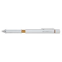 三菱鉛筆 シャープペンシル SHIFT(シフト) 0.7mm ワンポイントカラーオレンジ シルバー M71010.26 | 文房具の和気文具