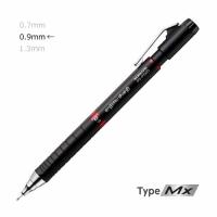 コクヨ　PS-P500R-1P　鉛筆シャープ　TypeMx　0.9mm　本体色/赤 | ブングステーション