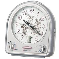 目覚まし時計 置き時計 セイコー SEIKO クロック ディズニー メロディ シルバー FD464S | butler