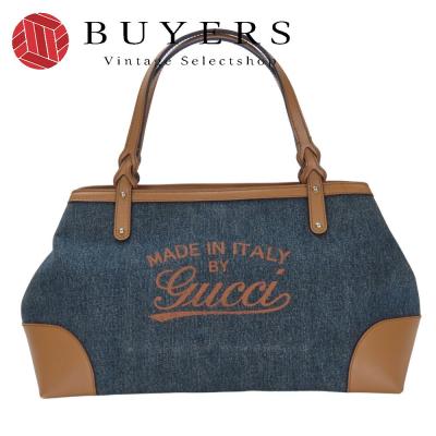 グッチ GUCCI トートバッグ レディース GGデニム トートバッグ グッチ トーティッシマ〕ラージ トートバッグブルー GGデニム