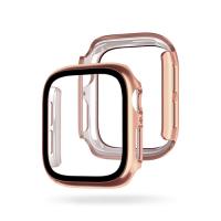 EGARDEN ガラスフィルム一体型ケースfor Apple Watch 44mm ローズゴールド EG24882AWRG | BuzzFurniture