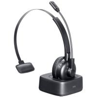 サンワサプライ Bluetoothヘッドセット(単一指向性マイク・充電クレードル付き) MM-BTMH67BK | BuzzFurniture