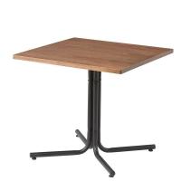 センターテーブル リビングテーブル 幅75cm ブラウン 正方形 スチールフレーム ダリオ カフェテーブル リビング ダイニング | BuzzFurniture