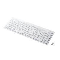 エレコム ワイヤレスコンパクトキーボード パンタグラフ式 薄型 ホワイト TK-FDP099TWH | BuzzMillion