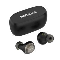 NAGAOKA Bluetooth5.0対応 オートペアリング機能搭載 長時間連続再生完全ワイヤレスイヤホン ブラック BT824BK | BuzzMillion