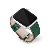 EGARDEN スクエアバックル本革バンド for Apple Watch 41/40/38mm ディープグリーン EG24865AWGN | BuzzHobby