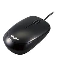 Digio デジオ 小型有線3ボタン光学式マウス ブラック MUS-UKT114BK | BuzzHobby