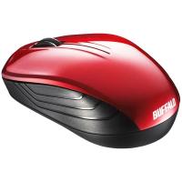 バッファロー 無線 BlueLED 3ボタン スタンダードマウス レッド BSMBW107RD | BuzzHobby