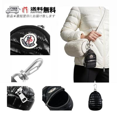 MONCLER キーリング 黒 ブラック キーリング : バッグ&スモールアクセサリー 向けの