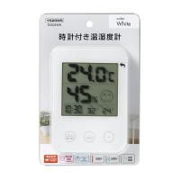 ヤザワ デジタル温湿度計 ホワイト 熱中症・インフルエンザ警報付 DO05WH | ケーブルストア