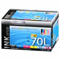 エプソン 互換インク IC6CL70L互換 6色パック OHM 01-4137 INK-E70LB-6P | ケーブルストア