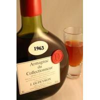 [1963]ヴィンテージ　アルマニャック　ミニボトル50ml+クリスタルグラスセット 