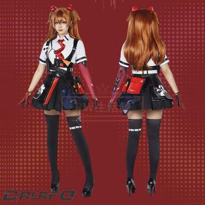 エヴァンゲリオン　エヴァ　EVA アスカ　コスプレ衣装＋ウィッグ 新世紀エヴァンゲリオン/アスカ・ラングレー Neon Genesis
