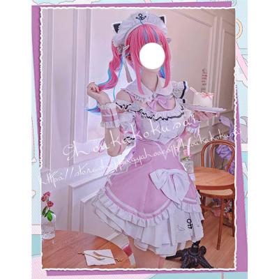 ホロライブ 湊あくあ メイド服コスプレ衣装＋ぬいぐるみ