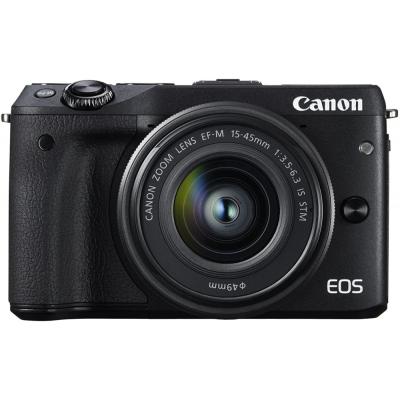 【センサー清掃済み】新品級 Canon EOS M3 +レンズ2本+取説+保証付 eosm3 レンズ（ミラーレス一眼カメラ）（手ブレ補正種類：レンズ内手