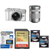 [新品]【お買い得セット】OLYMPUS オリンパス PEN E-P7 EZダブルズームキット ホワイト 今なら純正予備バッテリー1 個プレゼント！ | カメラの大林Yahoo!店