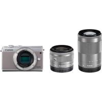 キヤノン Canon EOS M100 EF-M 15-45mm 55-200mm ダブルレンズキット グレー ミラーレス一眼 カメラ 中古 | CAMERArt 2nd-Shop