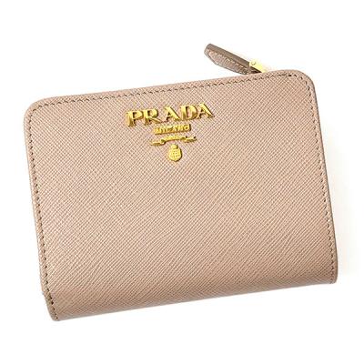 プラダ 財布 ピンク ベージュ(レディース二つ折り財布)の商品 プラダ 財布 ピンク ベージュ(レディース二つ折り財布)の商品