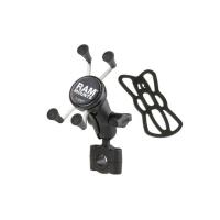 ラムマウント Xグリップ＆バーマウントベース スマートフォン用 ショートアーム テザー付 RAM MOUNTS | モトメガネYahoo!店