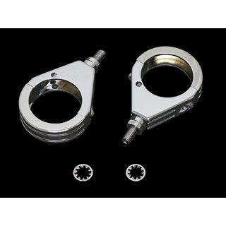 ウインカー左右 前後 ハーレー純正 フォーク移設クランプ 49mm