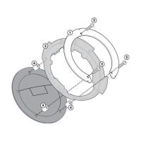 正規品／ジビ タンクロック タンクバック用フィッティング メタルフランジ for ER 6n / ER 6f 650（05-08） GIVI バイク | モトメガネYahoo!店