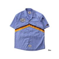 正規品／クレイスミス CSY-3907 HEADER ワークシャツ（ブルー） サイズ：LL Clay Smith バイク | モトメガネYahoo!店
