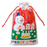 クリスマスラッピングギフト袋、S、(メール便可、返品・キャンセル不可) 