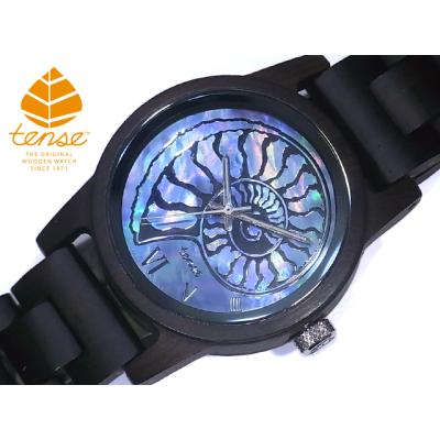 tense テンス 日本総輸入元 2年保証 カナダ 木製 40mm ウッドウォッチ