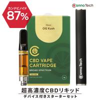 CBD リキッド 87% スターターセット ペンタイプ デバイス付き Phyto Rich CBD 使用 870mg cbd CBN CBG CannaTech 510規格 日本製 ブロードスペクトラム | CBD by CannaTech