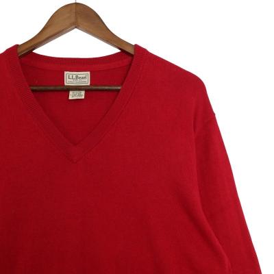 品数豊富！ L.L.Bean 長袖ネックセーター カシミヤ混紡 エルエルビーン 男性用