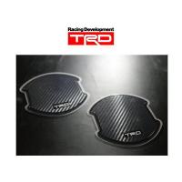 TRD ドアハンドルプロテクター トヨタ MS010-00018 ブラックカーボン調 2枚セット アクア/カローラ/C-HR/タンク/86/プリウス/マークX/ルーミー | Car Parts Shop MM