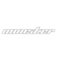 Monster SPORT モンスタースポーツ  ZZZA20 650mm×85mm 中抜きステッカー クリア×ガンメタリック | Car Parts Shop MM