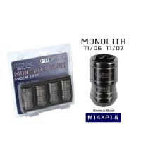 KYO-EI 協永産業 MN04GK-4P Kics MONOLITH モノリス T1/07 M14×P1.5 4個入 貫通ナット カラー：Glorious Black | Car Parts Shop MM