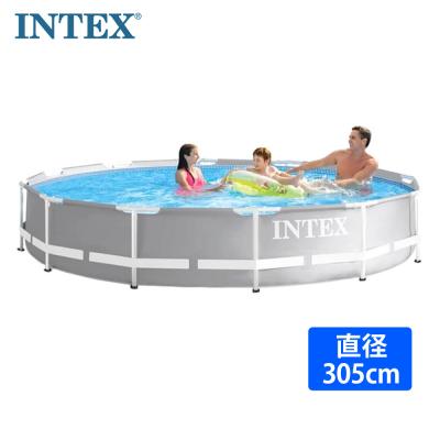 【新品未使用】即日発送可　コストコ　大型プール　丸型　蓋付き コストコプール 大型（INTEX／季節玩具）（色：ブルー系） | ゲーム