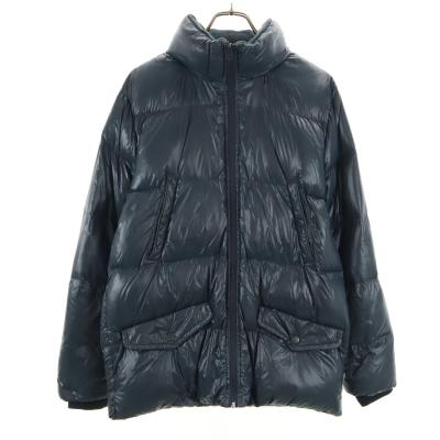 GAP 光沢 ブラック ダウンジャケット XXL GAP（ギャップ） ダウンジャケット ダウン フード付き パファー