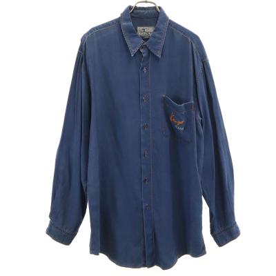 KENZO JEANS ケンゾージーンズ 90s 日本製 オールド 長袖 シャンブレー