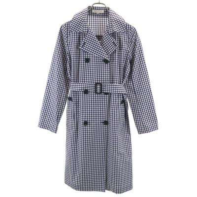 美品✨MACKINTOSH ダブルフェイス　ロングコート　チェック柄　ホワイト グレンチェックダブルフェイス ロングコート