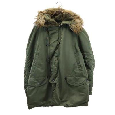 alpha フーデッドリブジャケット（Alpha Industries）（色：カーキ系