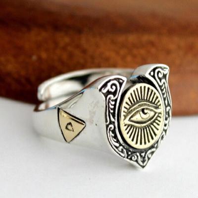 vintage ヴィンテージ ホルスの目 リング指輪 silver925 Antique Jewelry S925シルバー ホルスの目リング メンズ