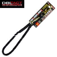 DBLTACT ステンレスワイヤー入り布製安全コード ブラック 使用荷重5kg DT-ST-07BK | CarParts TSC