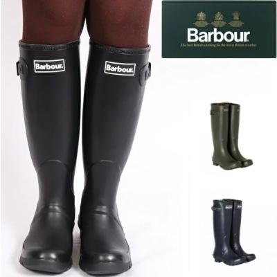 レインブーツ ロング（Barbour／ファッション）（色：ブラック系）の