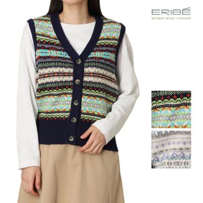 美品♪エリベ ERIBE ノルディック柄カーディガン マルチカラー M su4 eribeニット（ファッション）の商品一覧 通販 - Yahoo!ショッピング