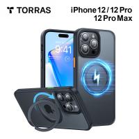 ガラスフィルム同梱 TORRAS UPRO Ostand Pro Case iPhone12 12pro 12promax スマホケース 耐衝撃 画面 液晶 保護 米軍MIL規格 リングスタンド | FOXSTOREヤフーショッピング店