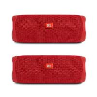 JBL Flip 5 Waterproof Portable Wireless Bluetooth Speaker Bundle - (Pair) Red 並行輸入品 | カシオペア・エクスプレス