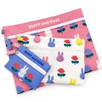 ミッフィー 3連ポーチ 114988 MIFFY and ROSE miffy | キャラクター雑貨　ラフラフ