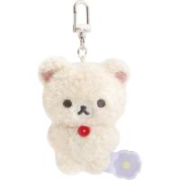 リラックマ ぶらさげぬいぐるみ コリラックマ BASIC RILAKKUMA Flower ベーシック フラワー もこもこ素材 ぬいぐるみキーホルダー | キャラクター雑貨　ラフラフ