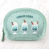 クリームソーダ ティッシュポーチ ドット クーリア 090013 | キャラクター雑貨　ラフラフ