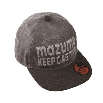 Mazume キャップ ダークグレー　帽子　白刺繍　新品　レア　非売品 mazume キャップ